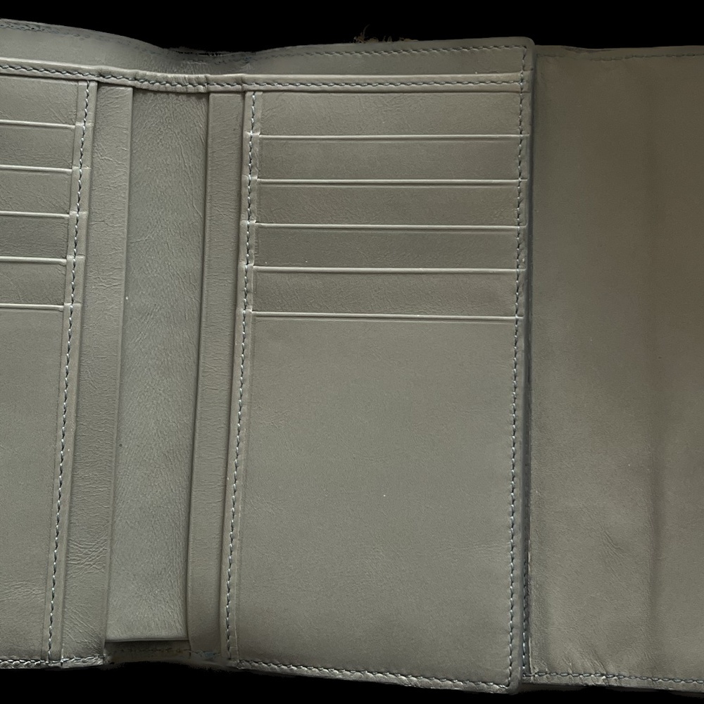 Tod's Grey Python Tri Fold Wallet - Picture 3 of 3